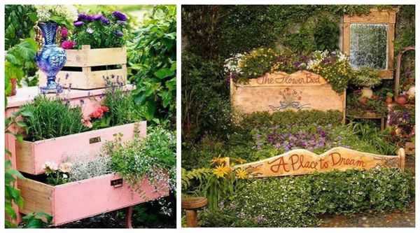 So kannst du alte Möbel in deinem Garten einsetzten :)