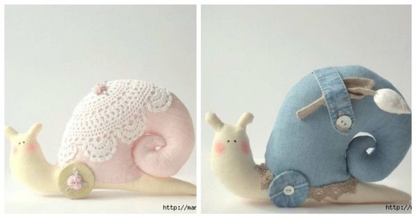 Süße und einfache Nadelkissen in Form einer Schnecke basteln :)