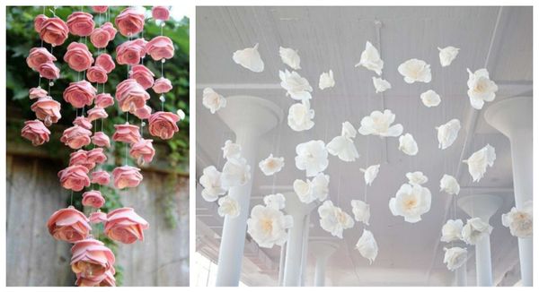 Bezaubernde hängende Blumen-Dekorationen :)