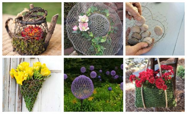 Mehr als 10 Ideen für ausgefallene Gartendeko aus Hasendraht