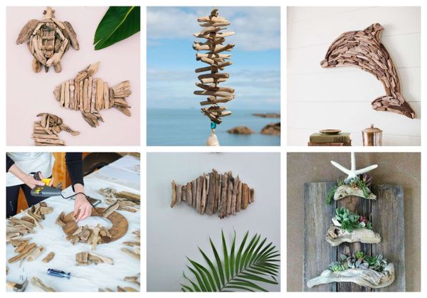Mit Treibholz basteln: einfache und billige Ideen für Sommerdeko :)