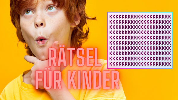 RÄTSEL für Kinder: Finde im Bild den Buchstaben, der dort nicht hingehört! :)