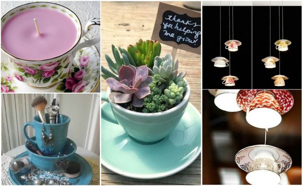 10 Kreative verschiedene Upcycling Ideen aus alten Tassen