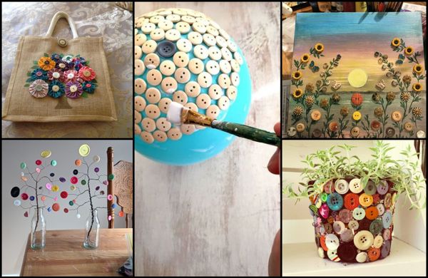 Basteln mit Knöpfen – KREATIVE Ideen