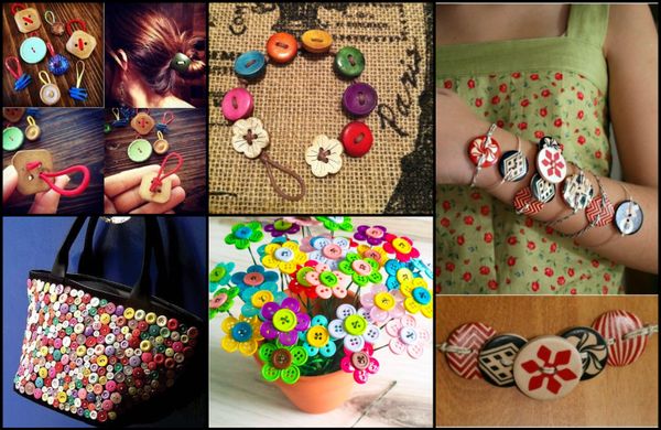 BASTELN – 11 tolle DIY Ideen mit Knöpfen :)