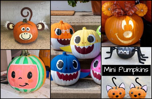 Einfache No-Carve-Kürbis-Dekorationsideen für Kinder