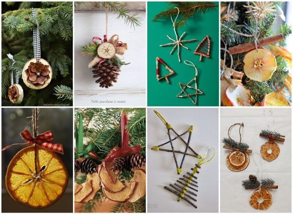 10+ DIY Ideen für natürlichen Weihnachtsbaum-Schmuck!