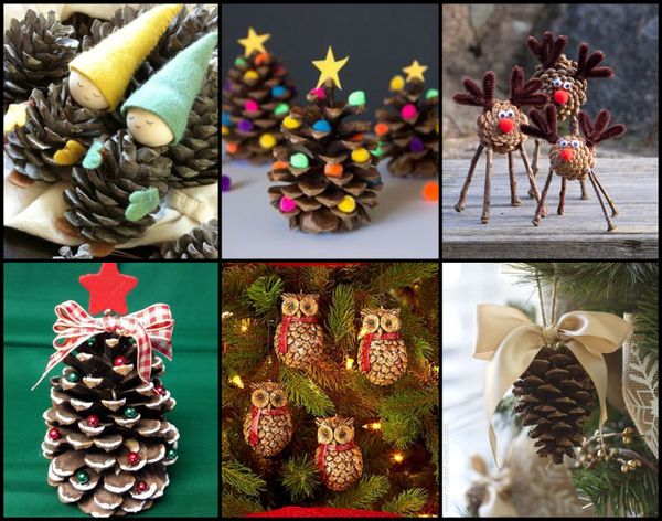 DIY: 10 wunderschöne Tannenzapfen-Weihnachtsdeko :)