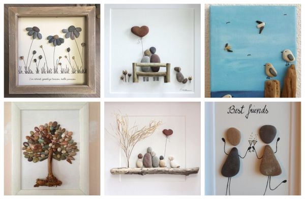 Bilder mit Steinen basteln