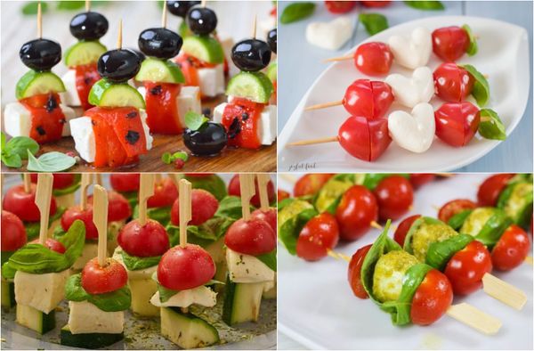 Partysnack: TOMATEN und MOZZARELLA