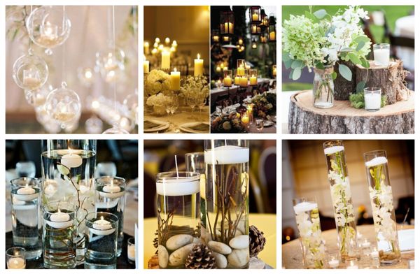 Hochzeitsdeko mit Kerzen gestalten