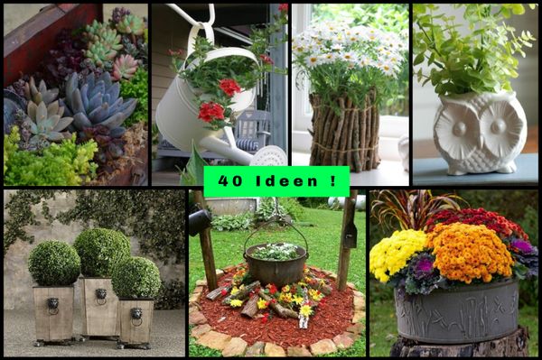 Blumentöpfe – ungewöhnliche und kreative Ideen!