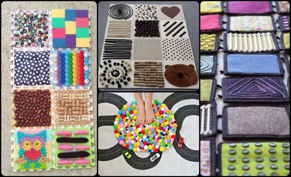 DIY: Fühlteppich für ungewöhnliche Sinneserfahrungen