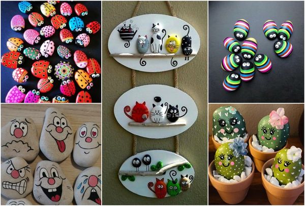 Bemalte Steine als individuelle Dekorationsidee