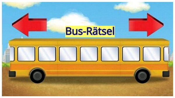 Bus – Rätsel ! Erkennen Sie es ohne Probleme in unter 1 Minute?
