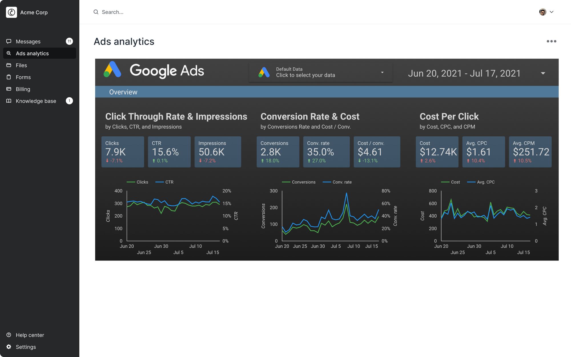 Google Looker Studio embed in Assembly