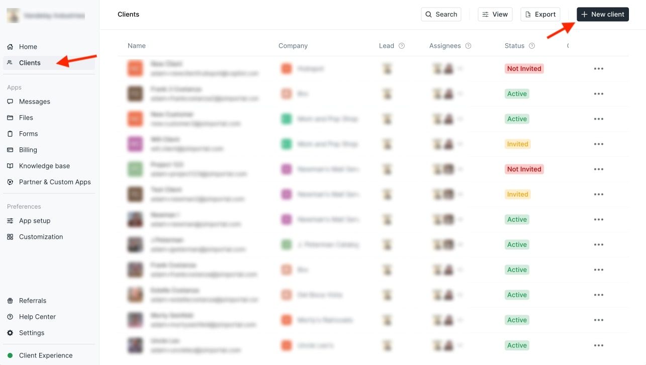 Adding clients in Assembly