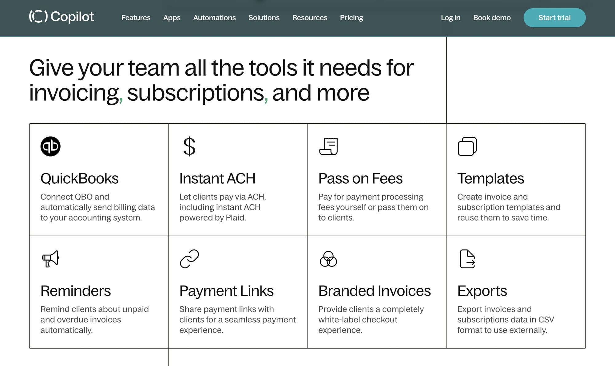 Assembly's billing features