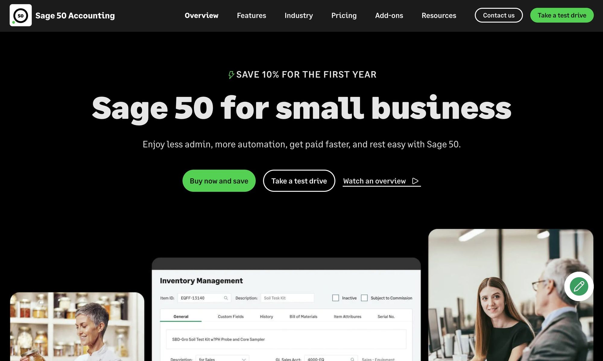 Sage 50 accounting software