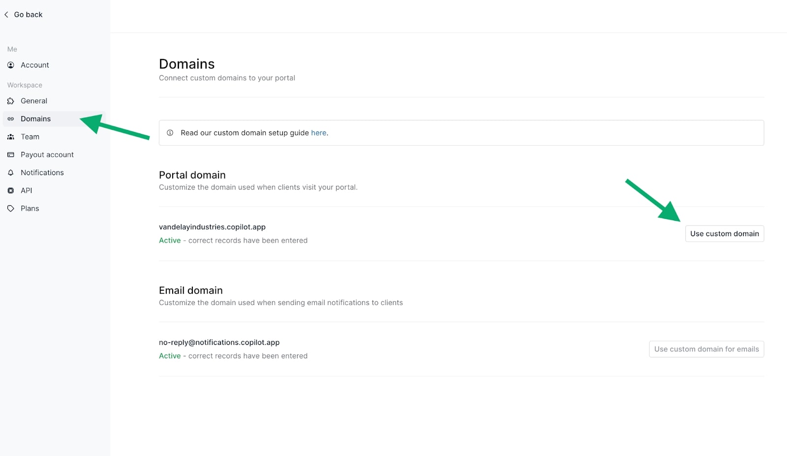 Adding a custom domain in Assembly