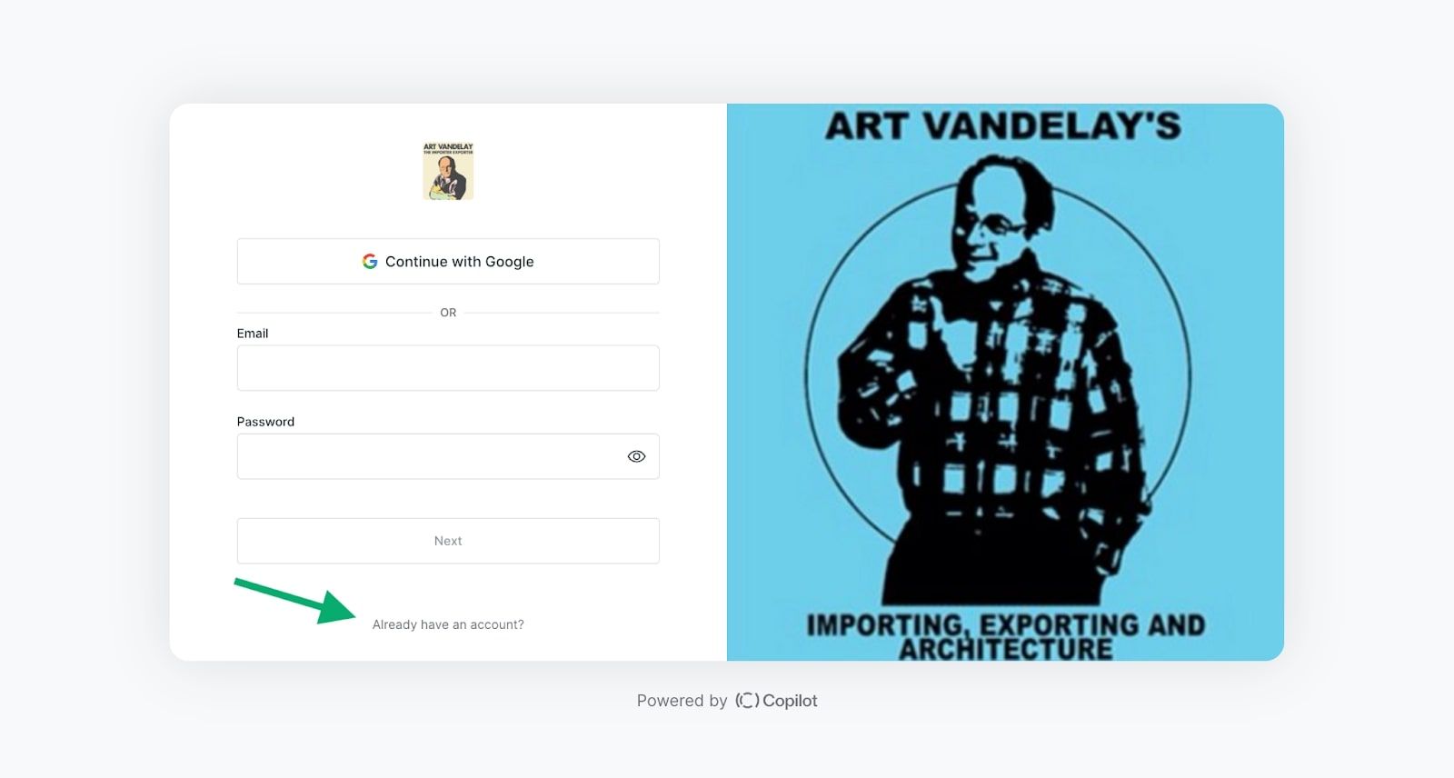 Assembly sign up page