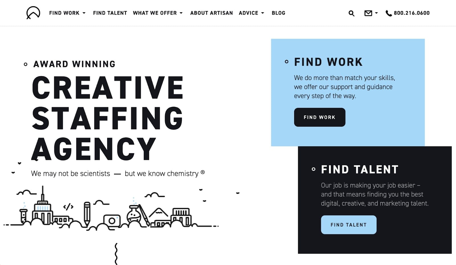 Artisan Talent creative staffing agency