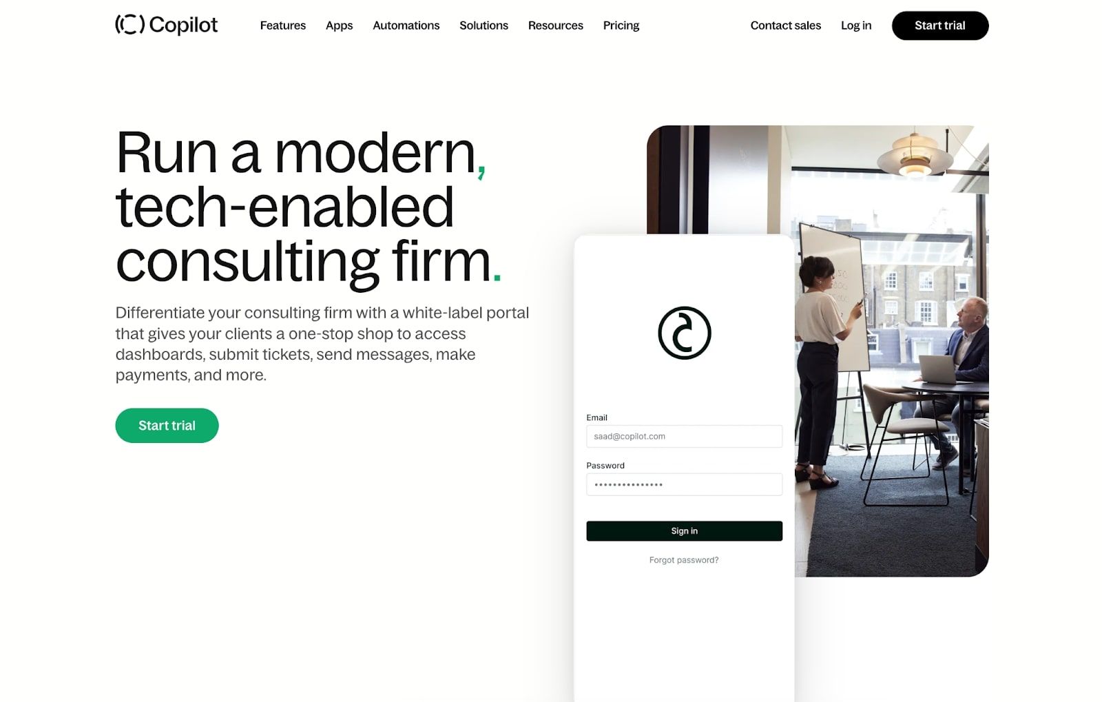 Assembly for consulting firms