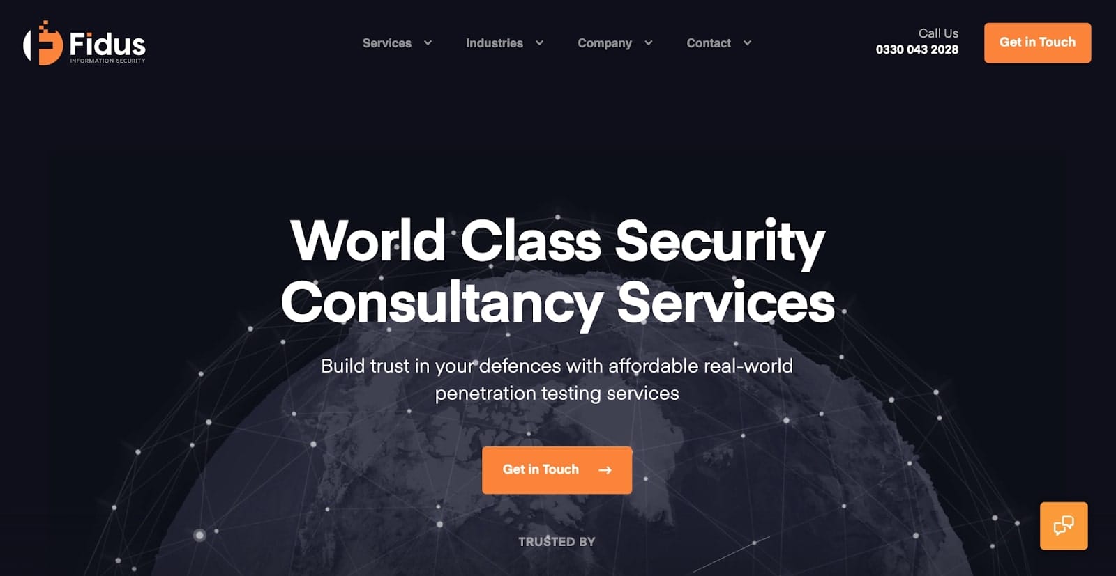 Fidus Information Security's consulting website