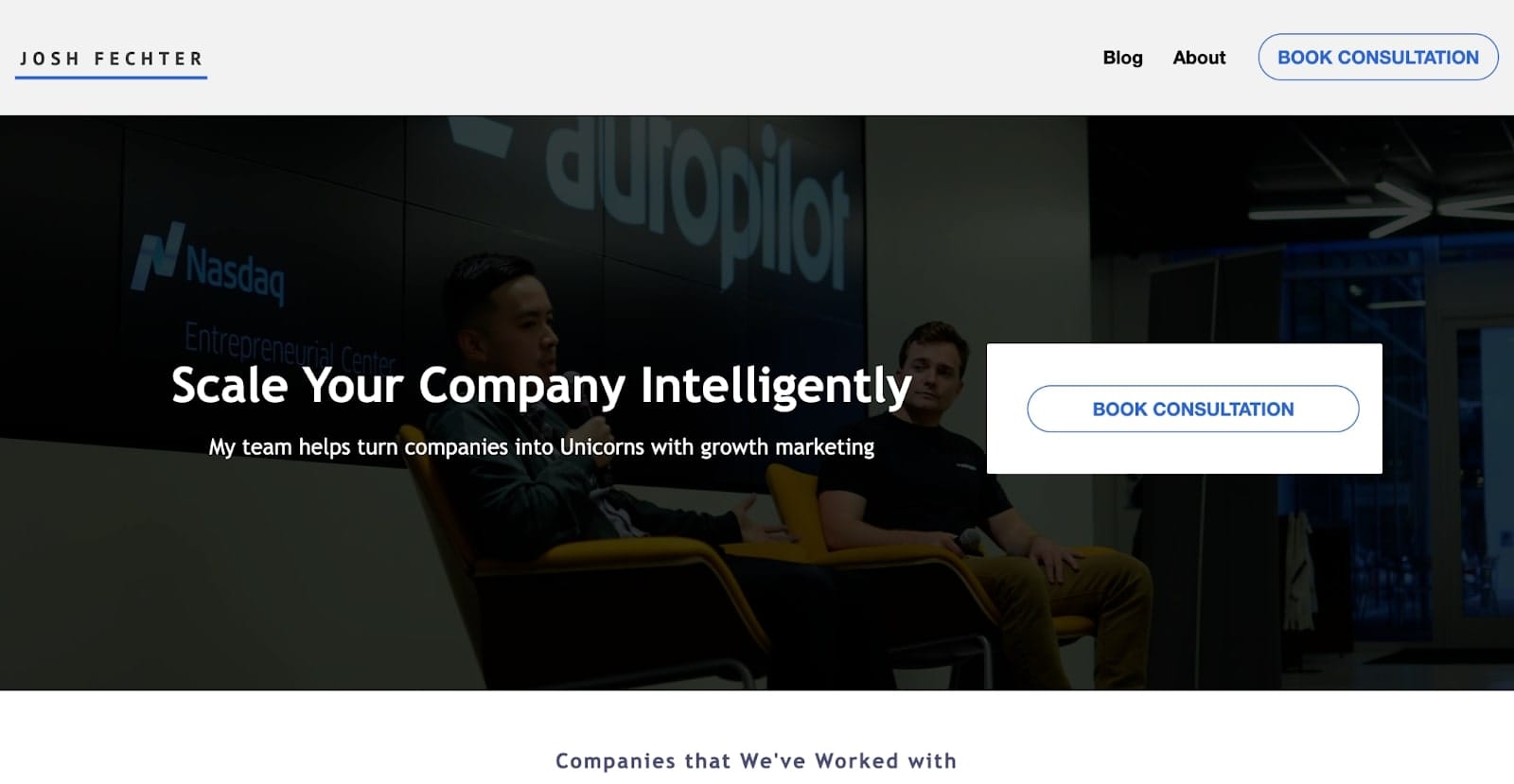 Josh Fechter's consulting website