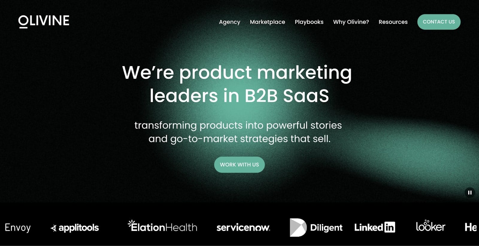 Olivine Marketing's conulting website