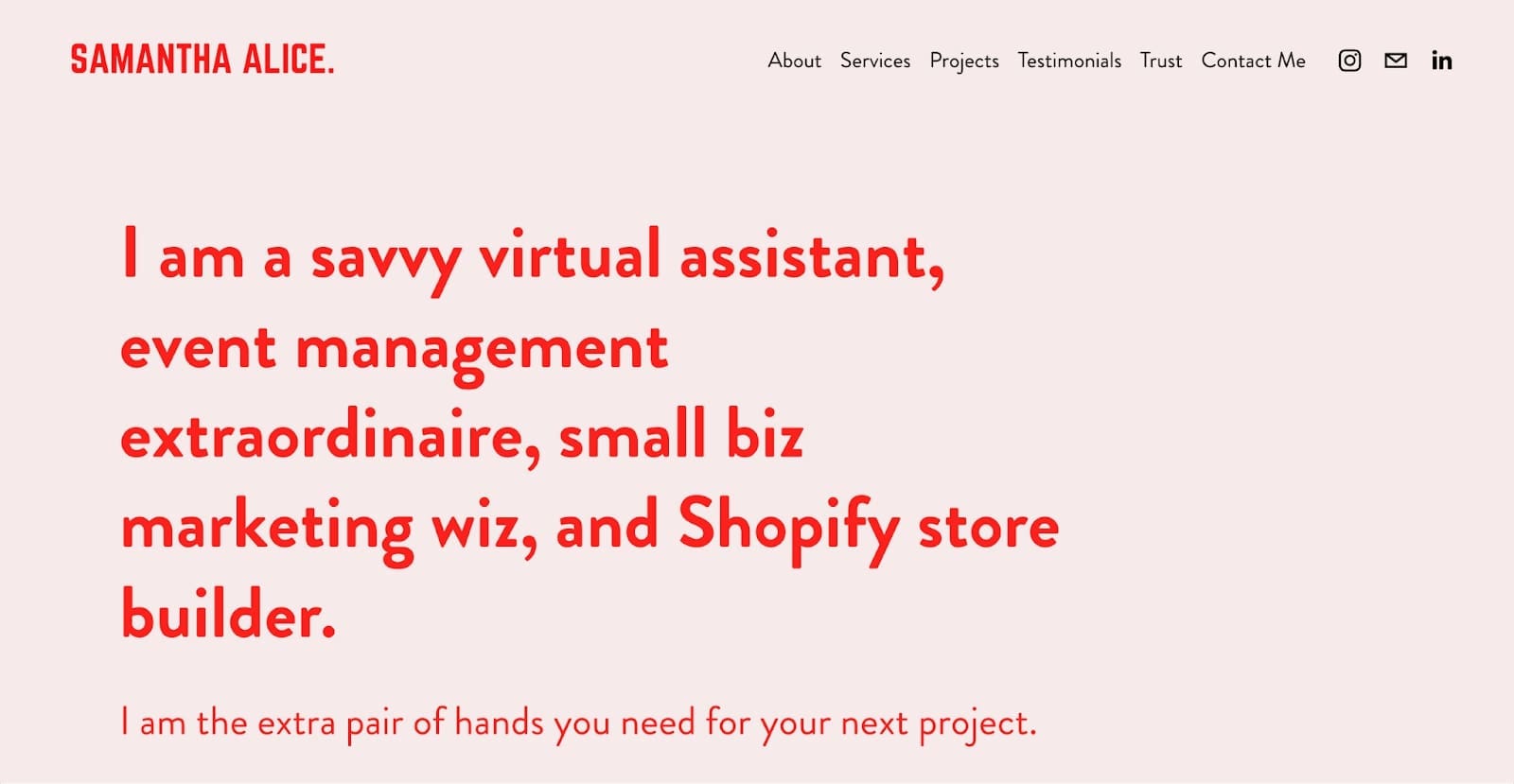 Samantha Alice's website