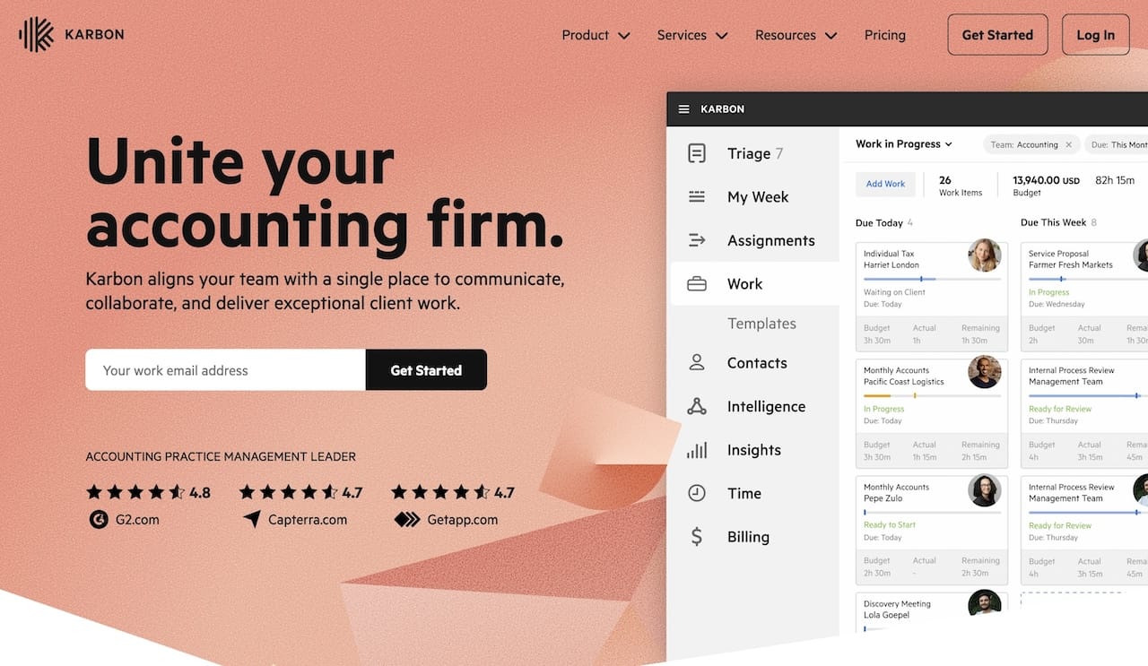 Karbon client portal