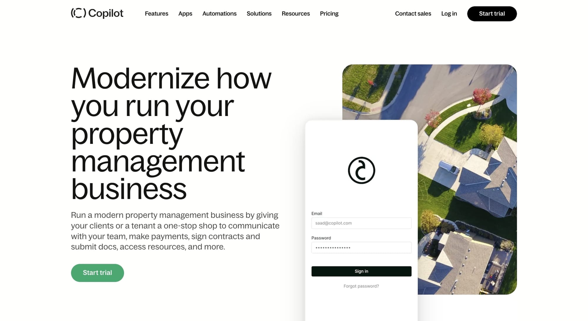 Assembly for real estate businesses