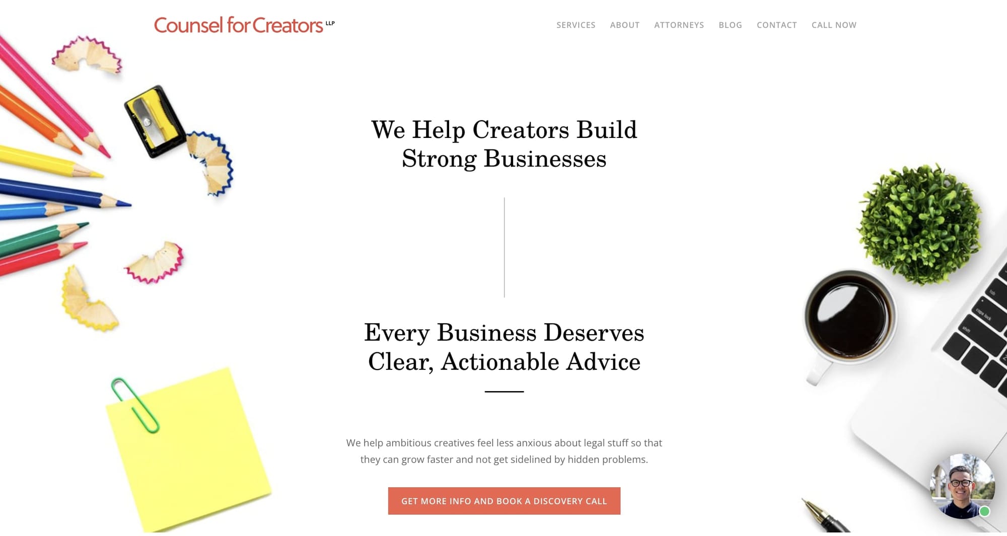 Counsel for Creators website