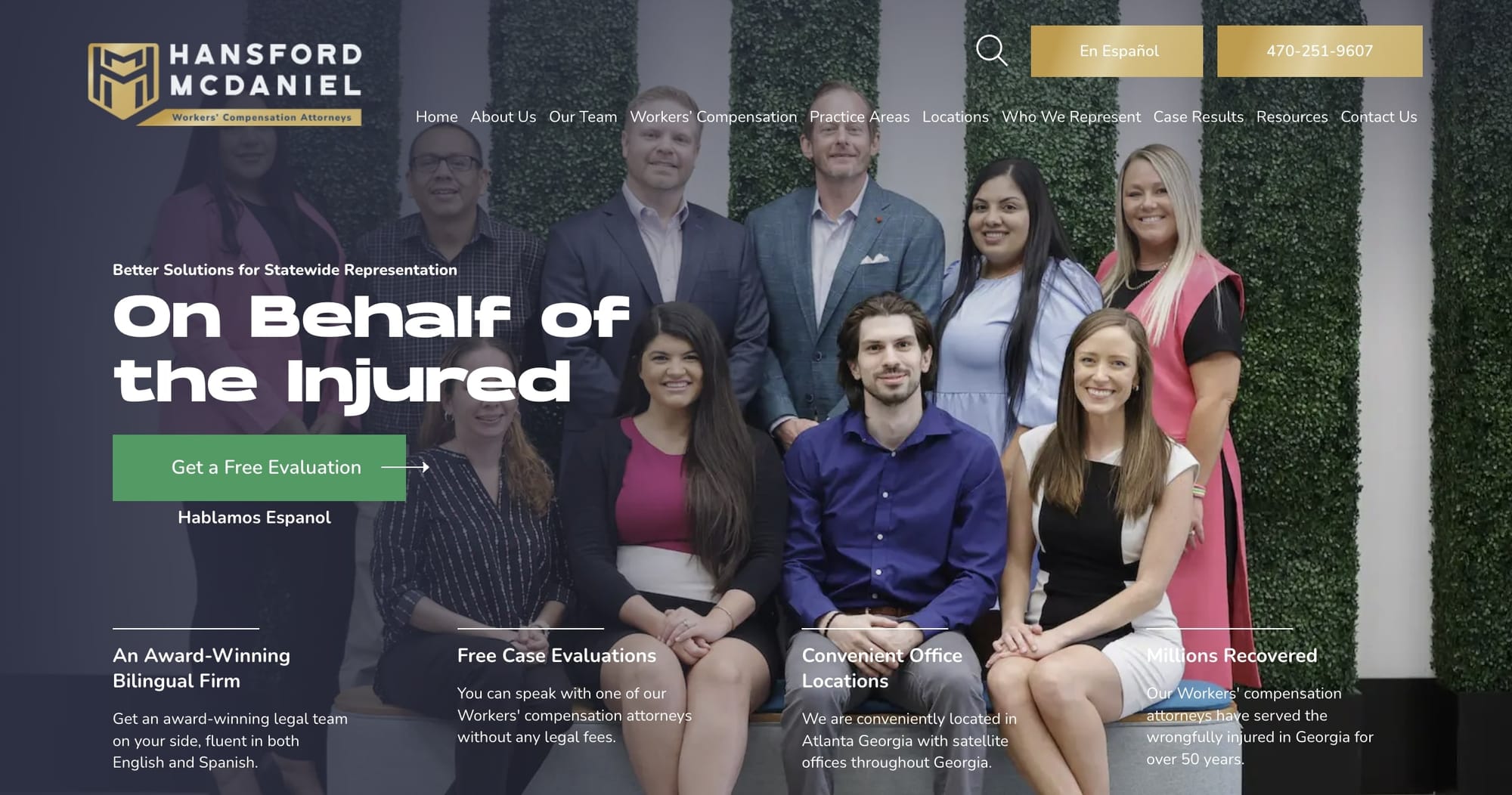 Hansford McDaniel Law firm website