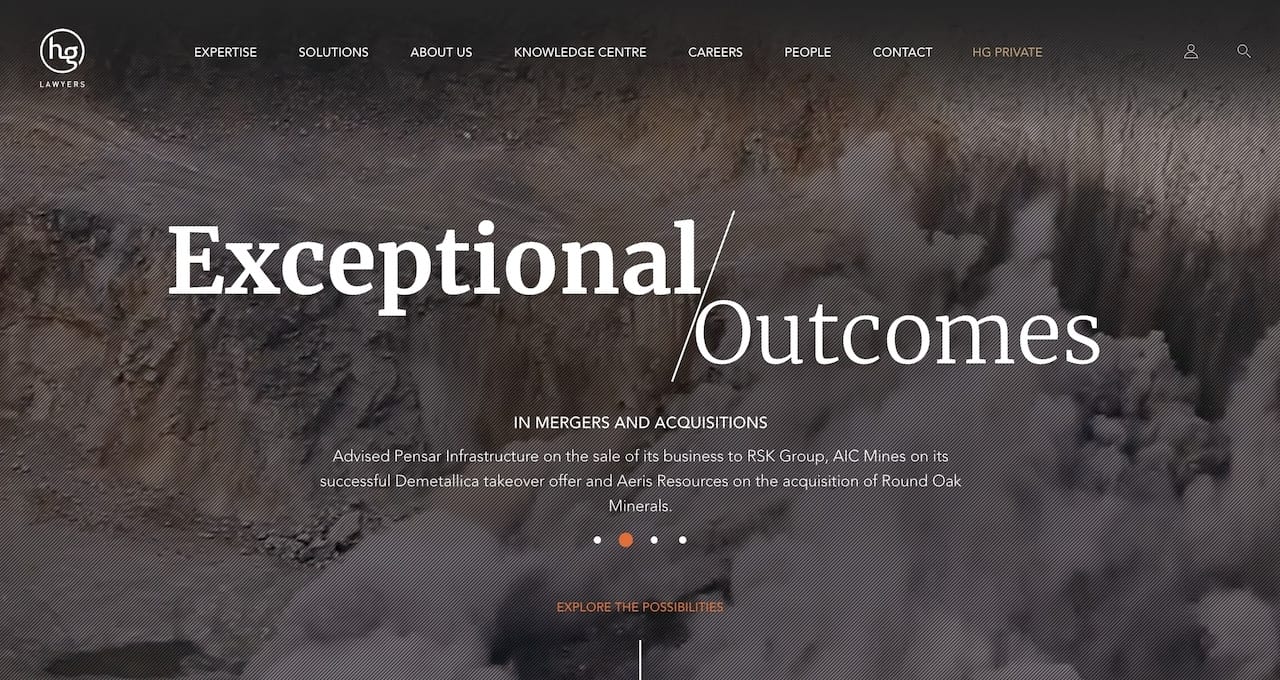 HopgoodGanim Lawyers website