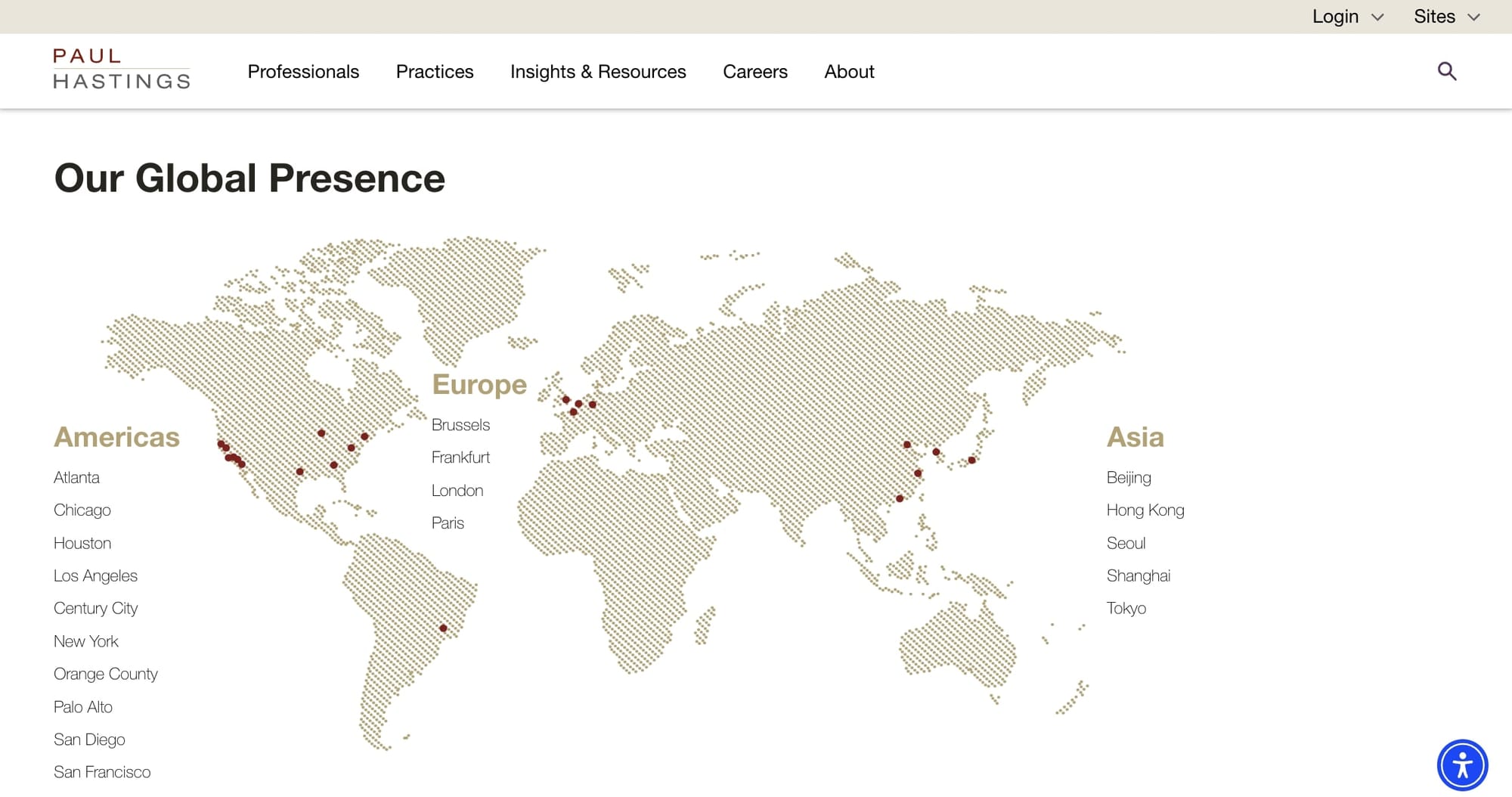 Paul Hastings website