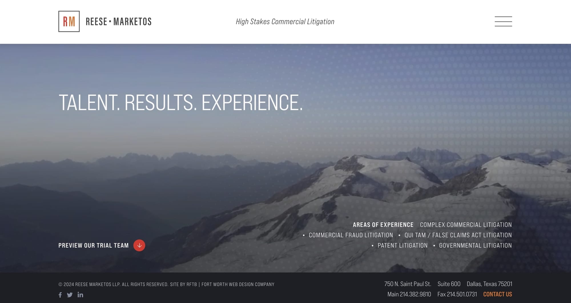 Reese Marketos LLP website