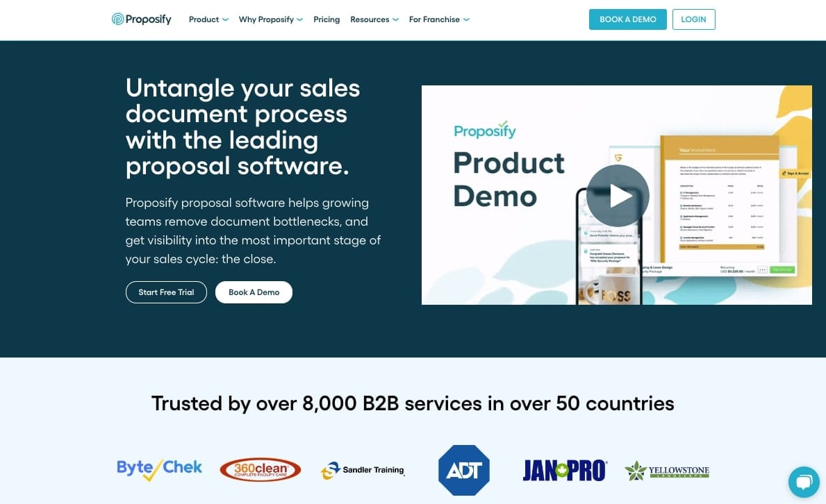 Proposify proposal creation tool