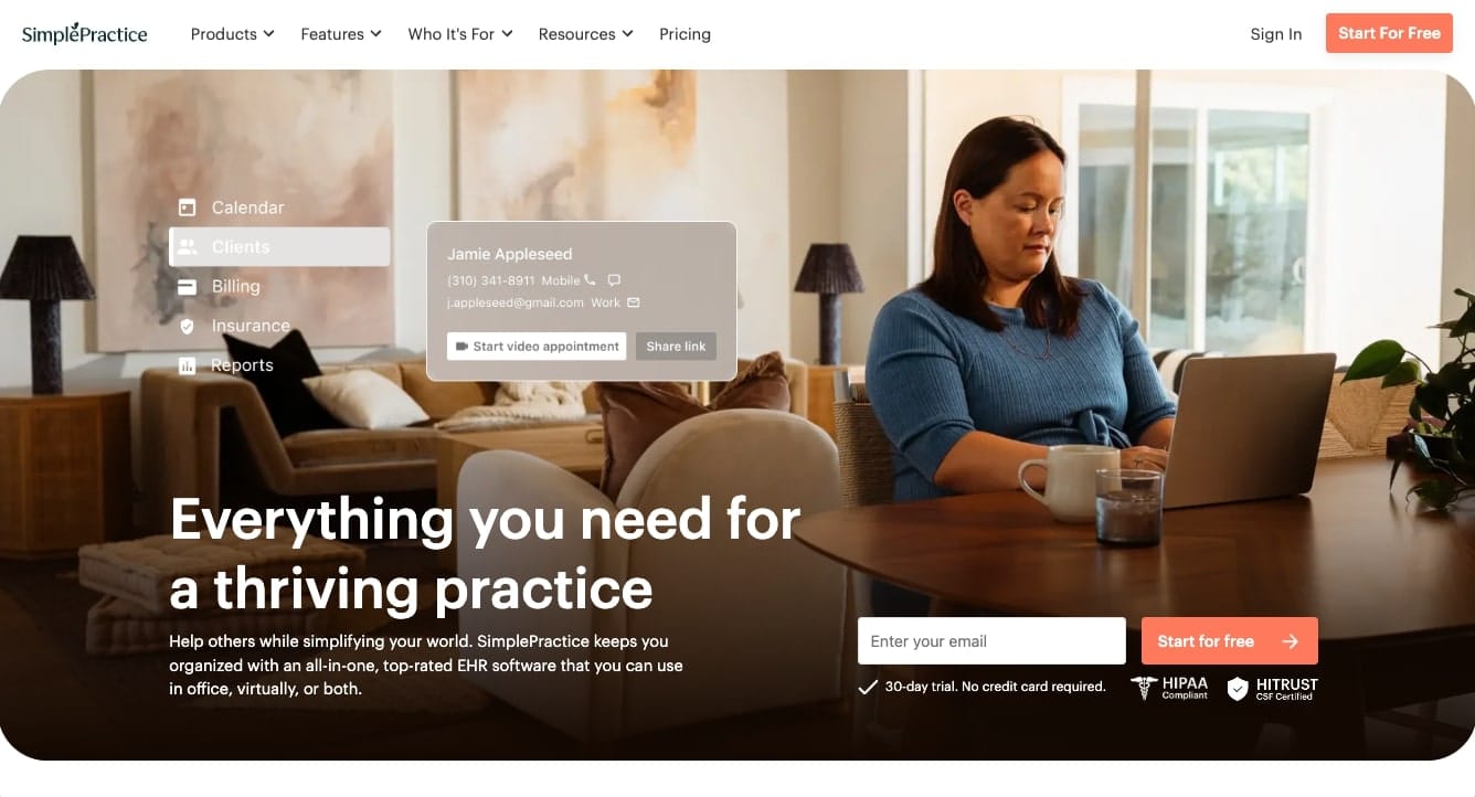 SimplePractice software