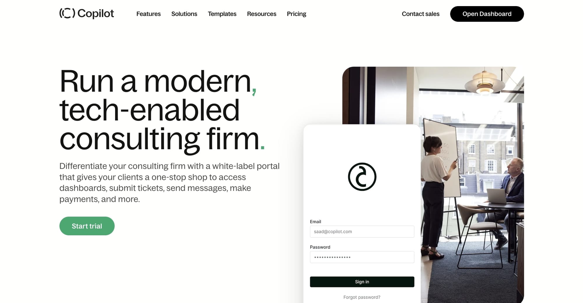 Assembly for consulting firms