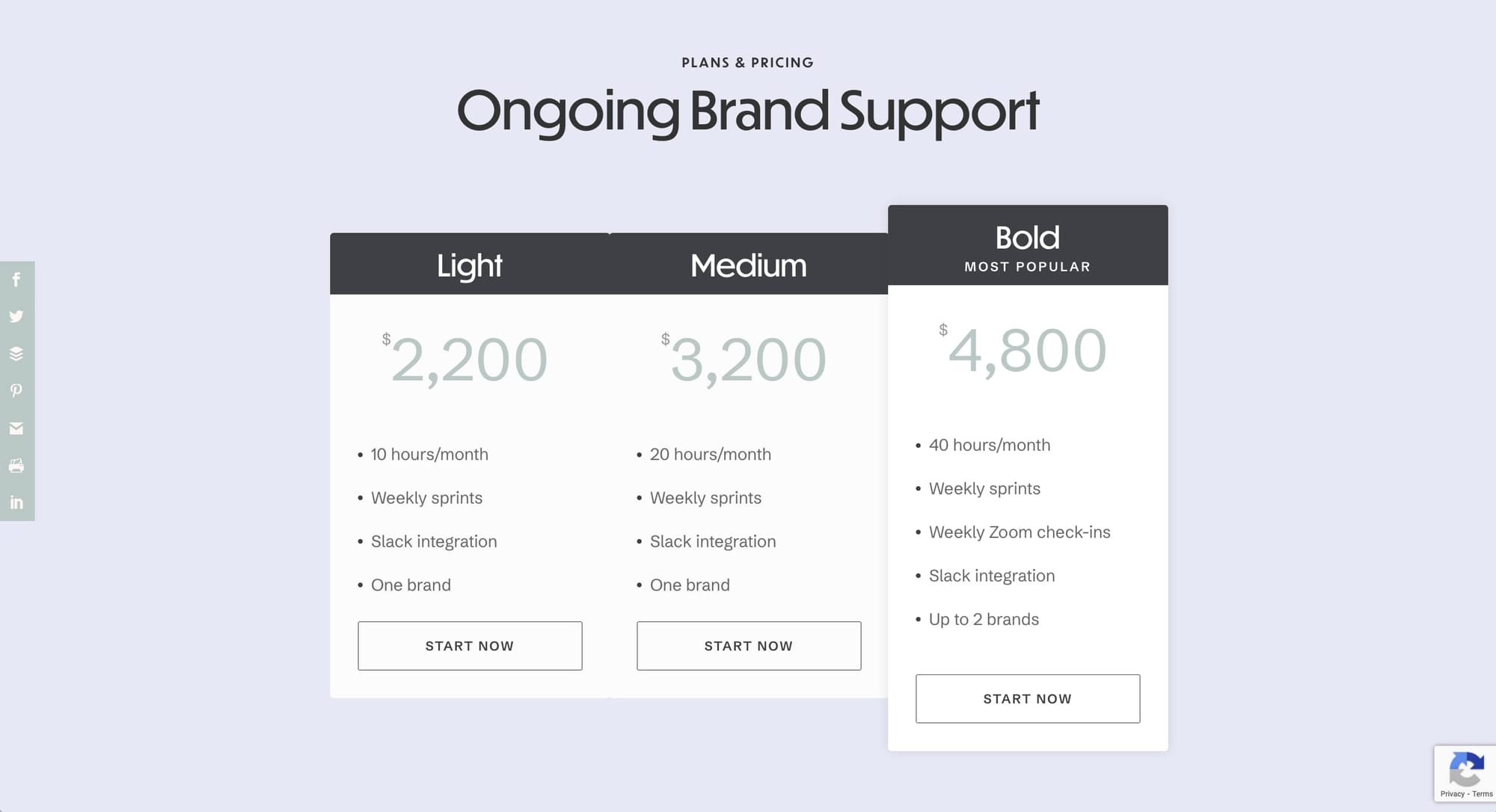 Laura's subscription packages