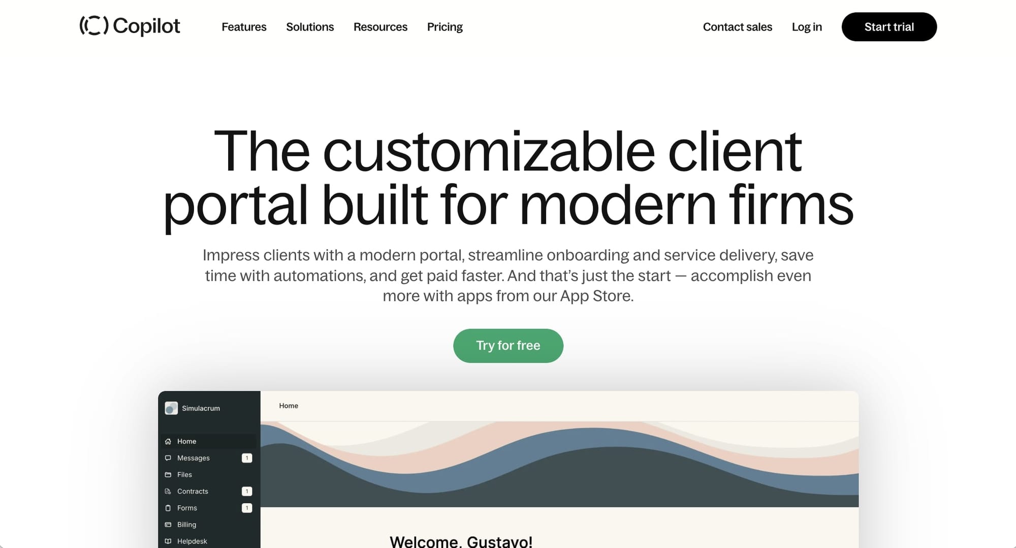 Assembly client portal software