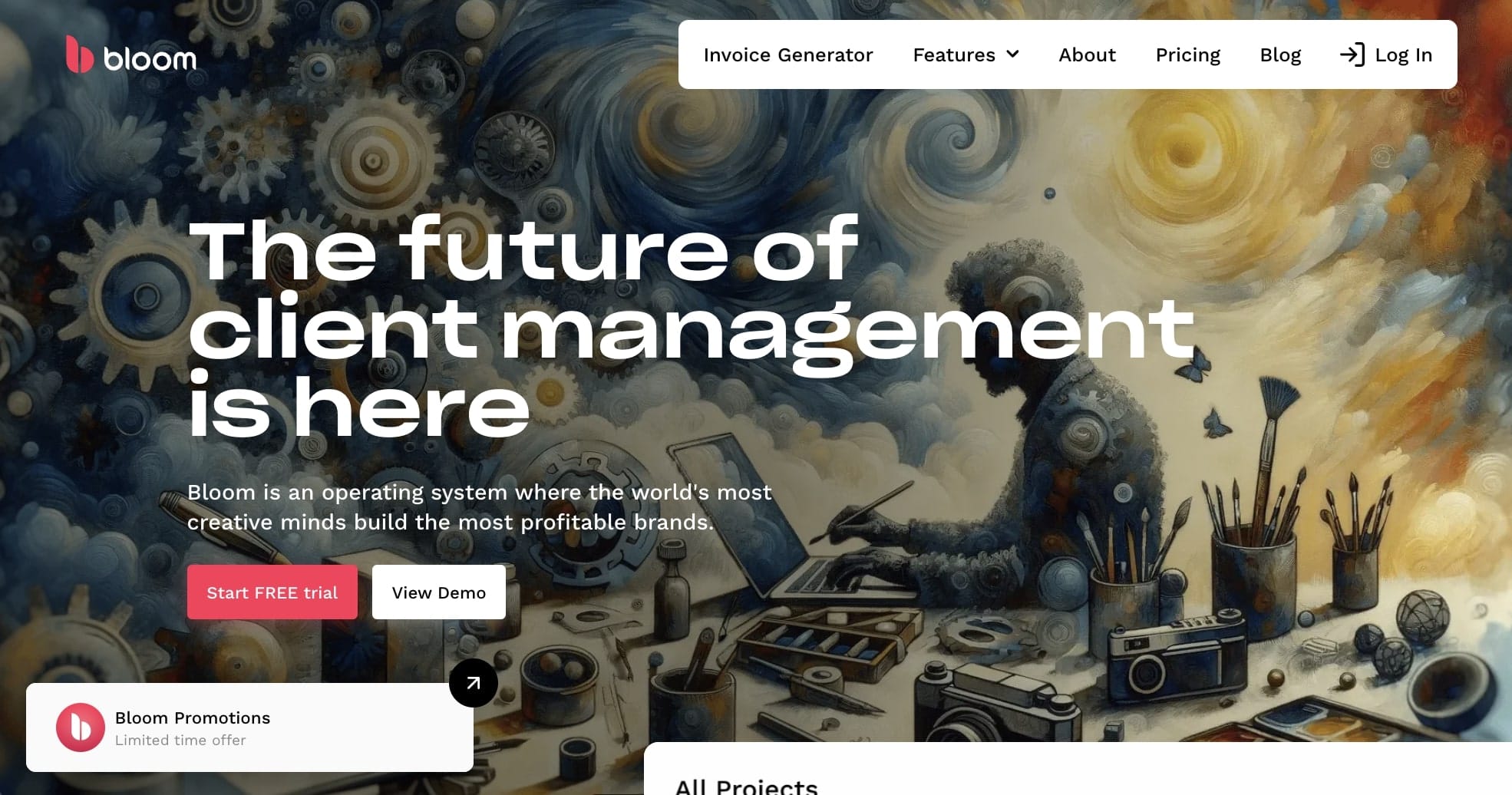 Bloom client management platform