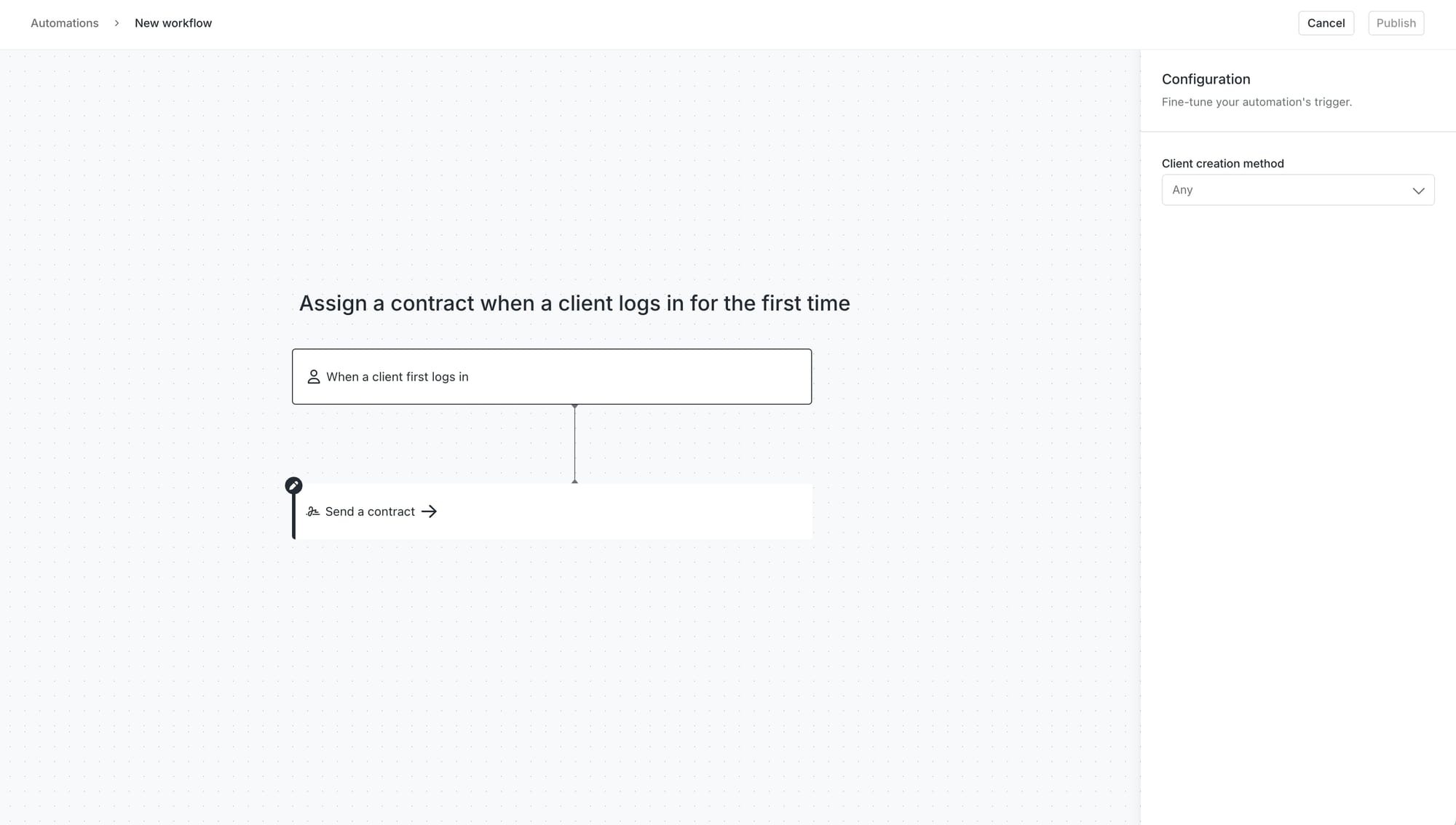 Automation flow feature