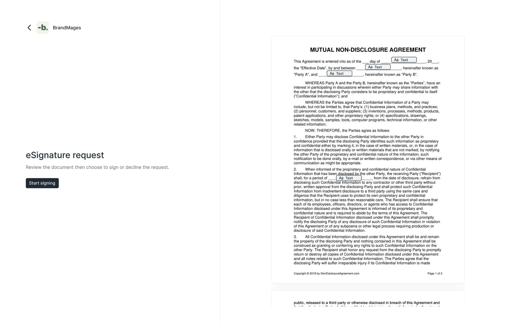 Esignature featute in Assembly