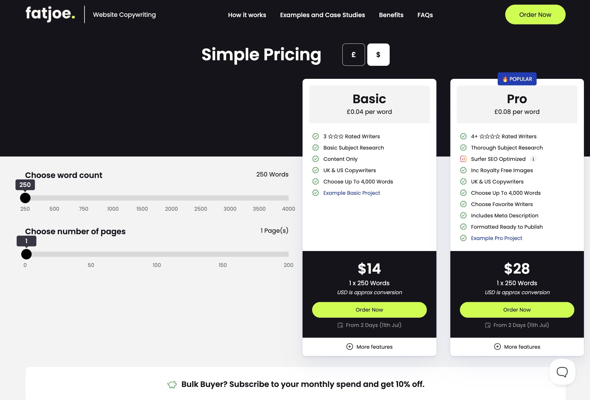 fatjoe upsell pricing