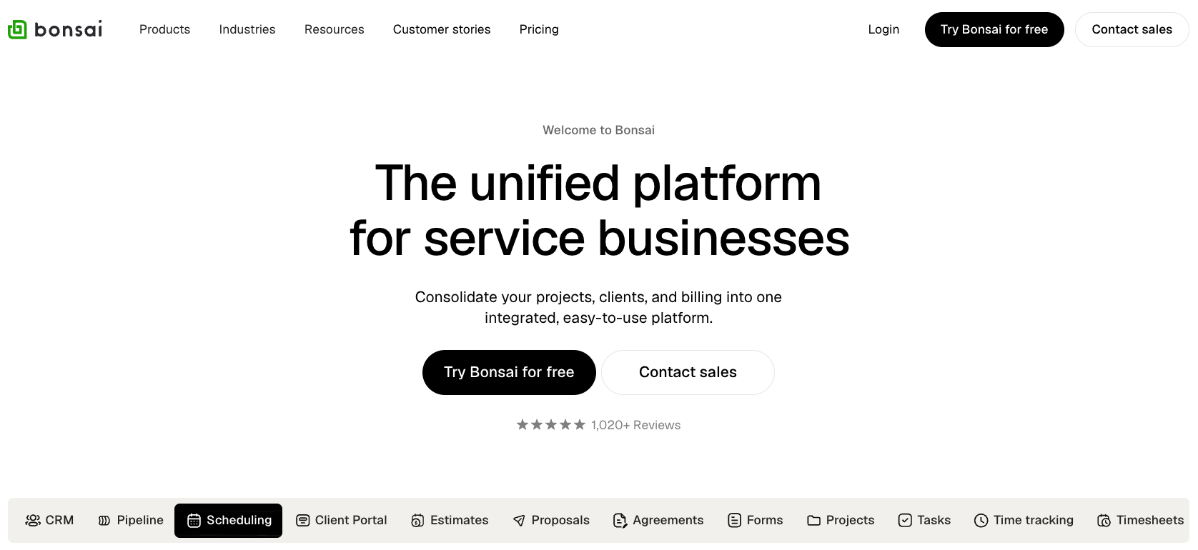 Bonsai freelance management tool