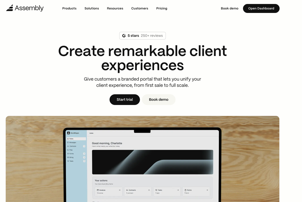 Assembly for service providers