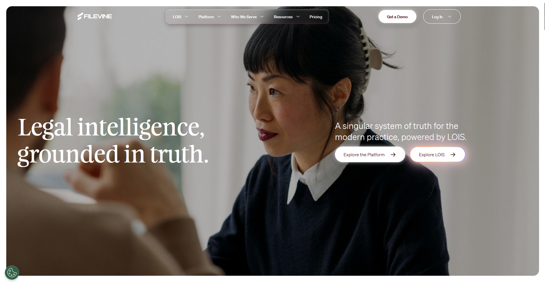 Filevine homepage